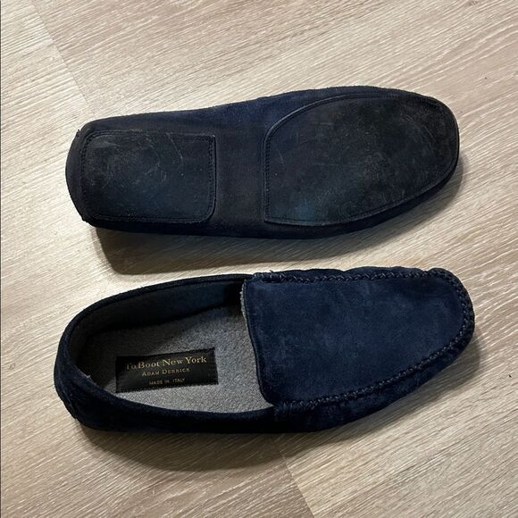TO BOOT NEW YORK O’Reilly Navy Suede & Cashmere Slipper main image 7